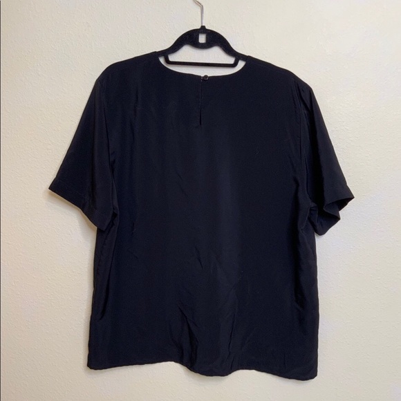 Vintage black Random embroidered oversized shirt - Picture 4 of 4